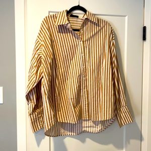 Brunette the Label striped button down in xs/s